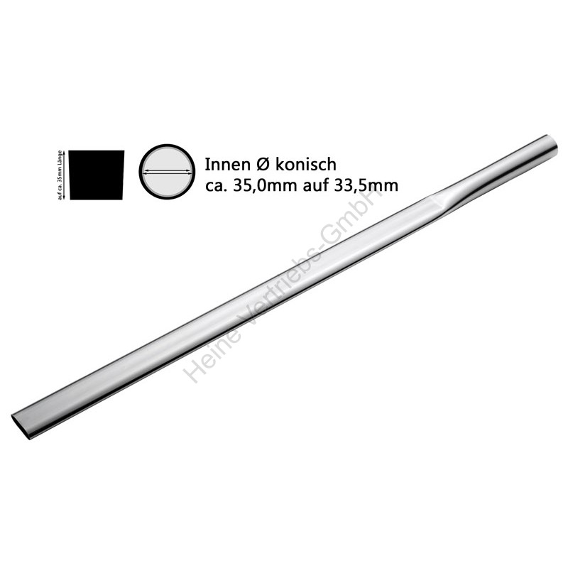 Fugendüse, lang, Ø 36 mm x 15 x 920 mm CREVICE NOZZLE Ø 36X15X920 ST/CR