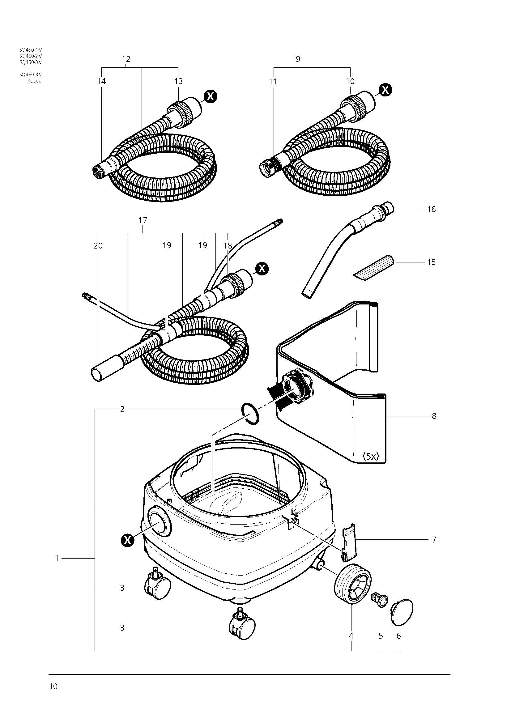SQ450-1M-3M-Behalter