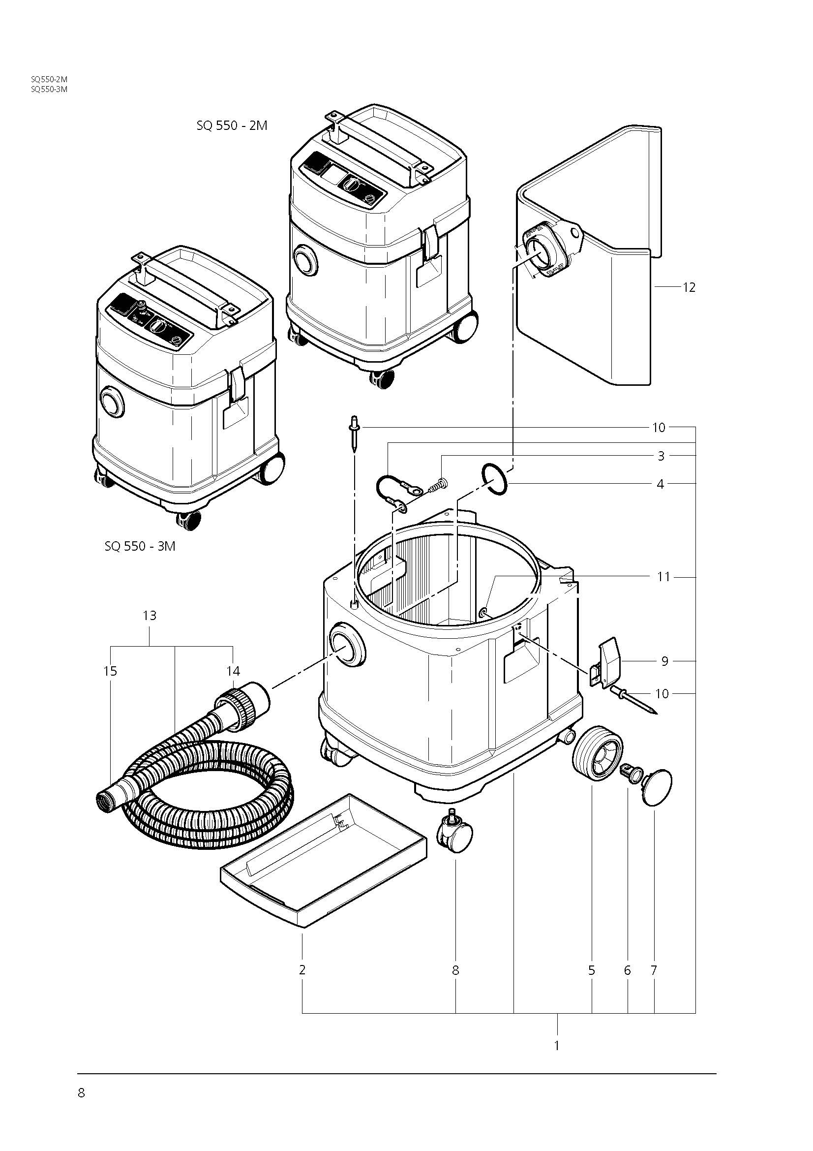 SQ-550-1M-3M-Behalter