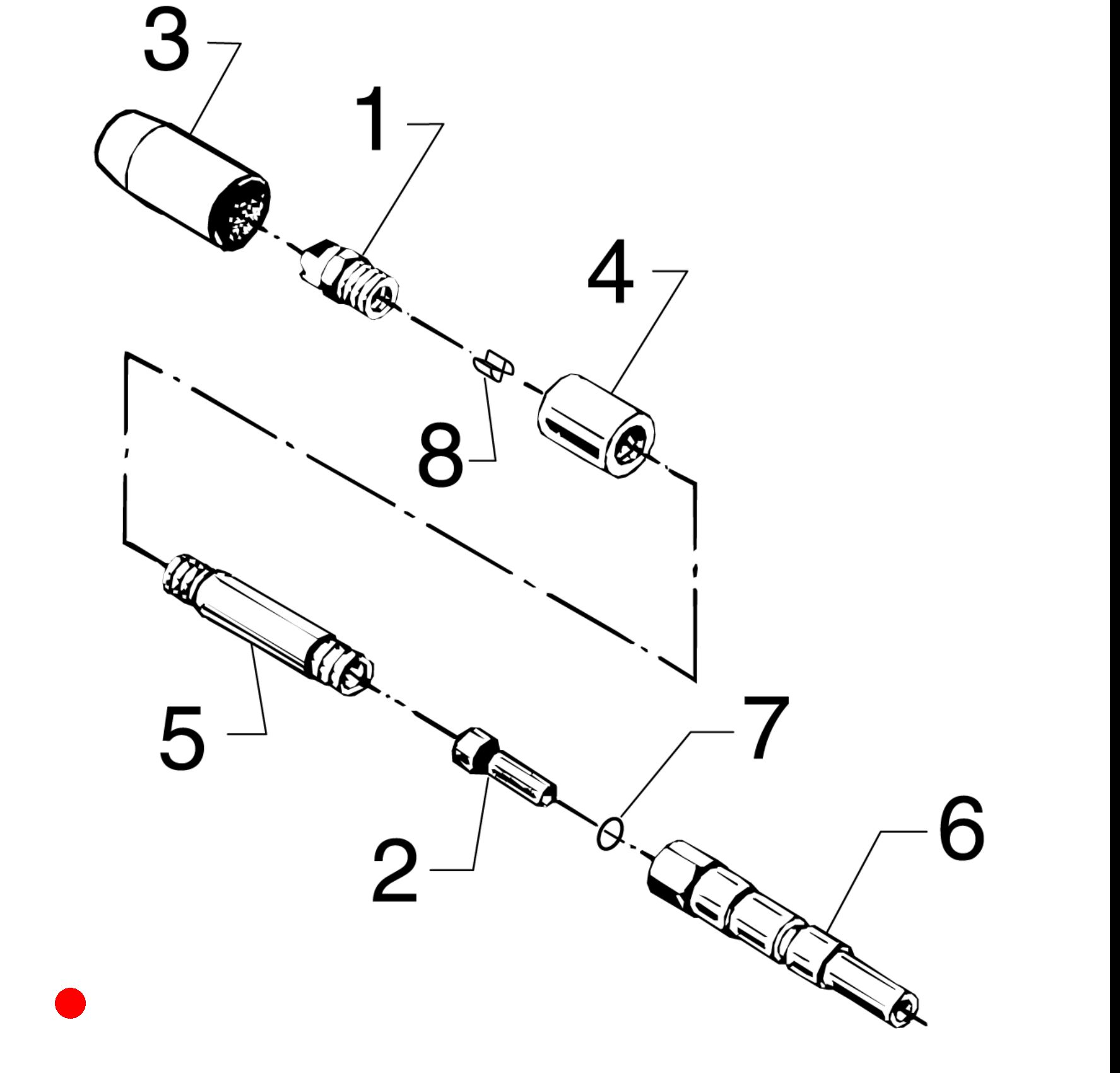Einfach-Sprühlanze 120Bar,L=10cm