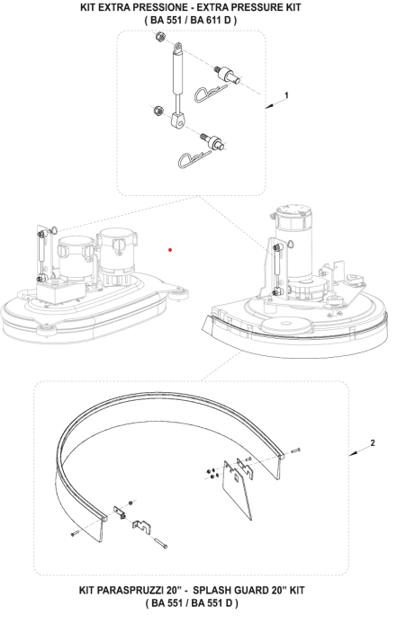 BA 551 Zubehör BA 551-551D-611D