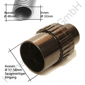 Muffe Ø 32x50 mm SLEEVE CPL - VACUUM SIDE - D50/D32