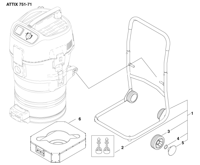 Attix 751-71 Rahmen MWF