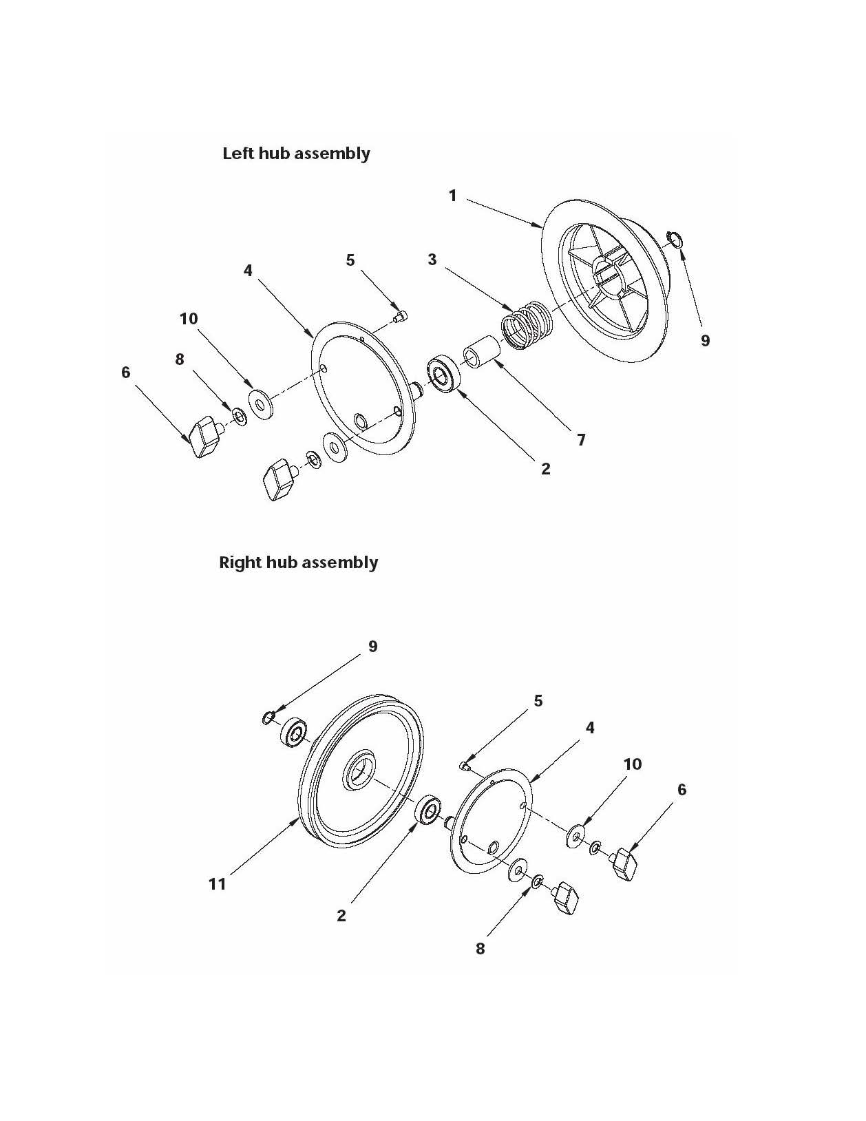 FLOORTEC-550-B-Hub-assy-left-right Floortec 550 B Radnabe kpl. links & rechts
