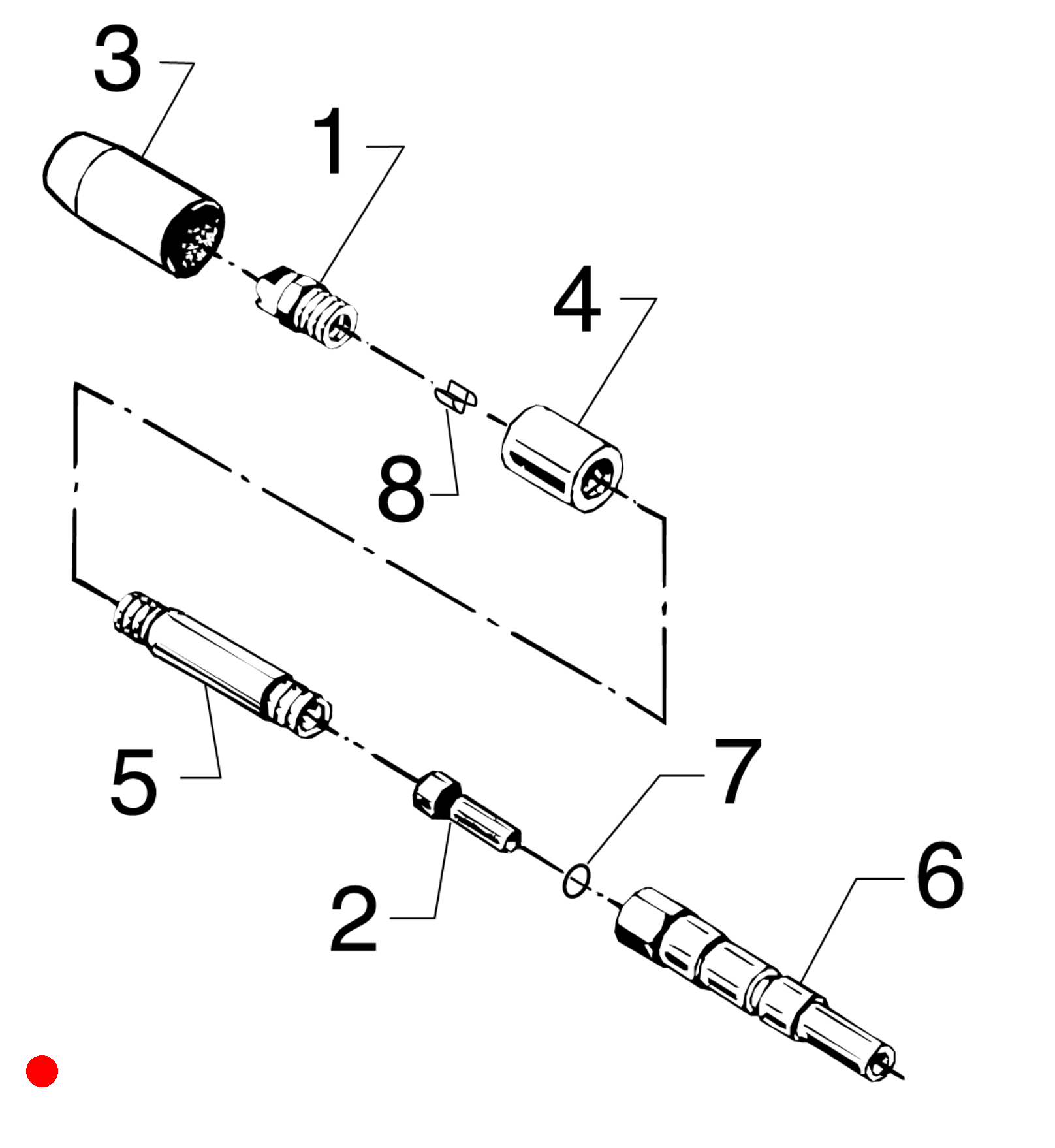 Einfach-Sprühlanze 160Bar,L=10cm