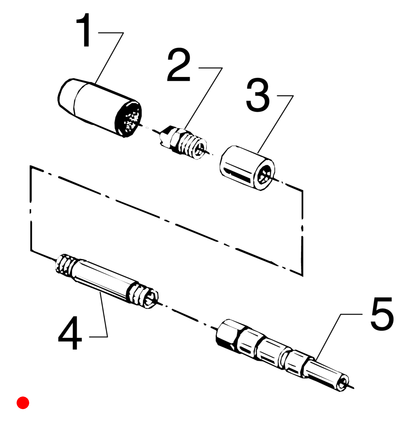 Einfach-Sprühlanze L=10 cm
