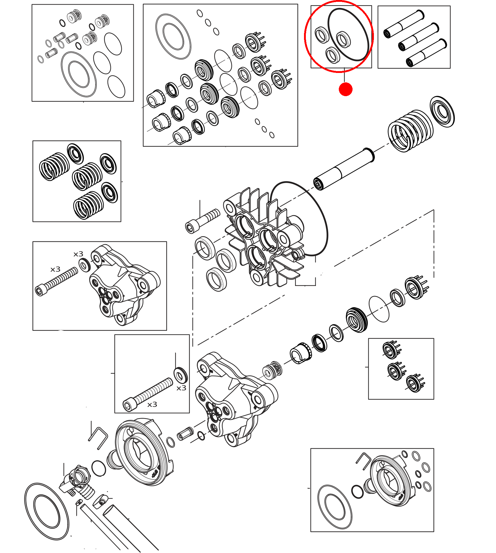 Dichtungssatz Kolben OIL SEAL KIT - NA5