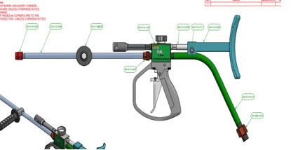 VHP PISTOLE DUMP GUN 1100 BAR M24 