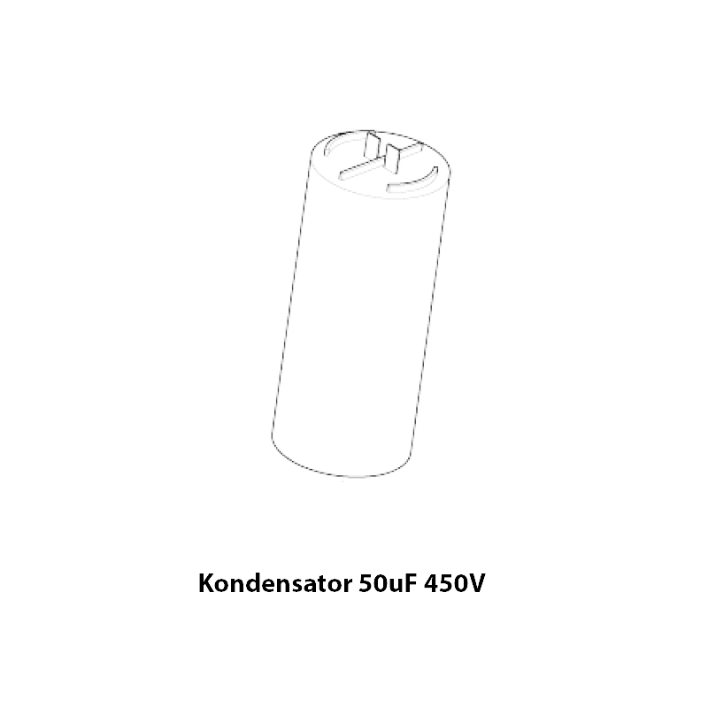 Kondensator 50 µF 450 V CAPACITOR 50UF 450V DI. SP