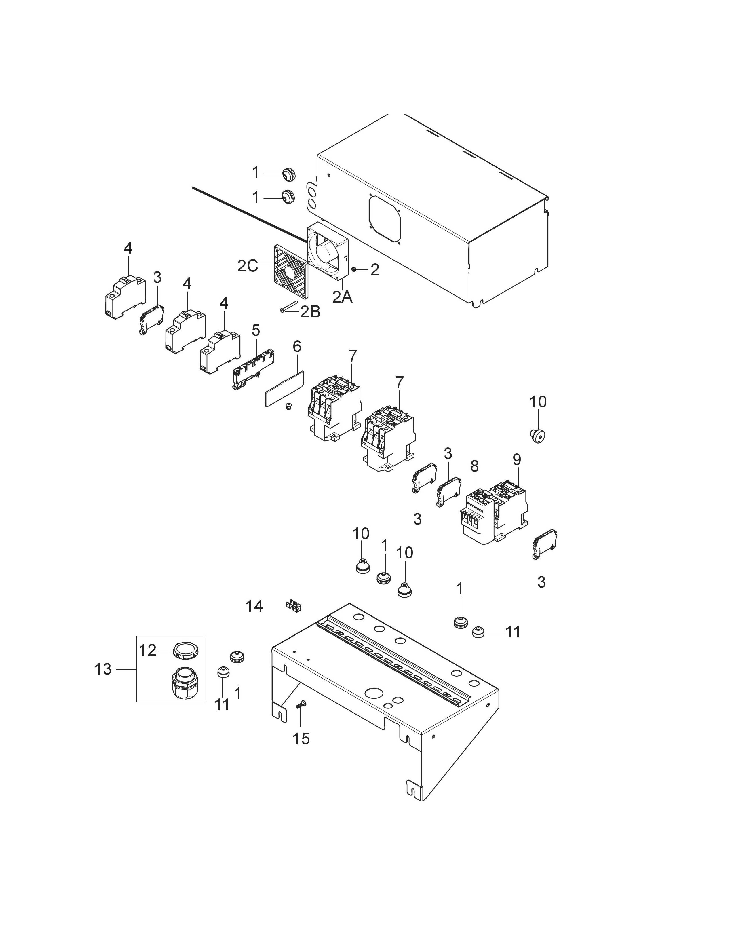 MH M5 180-800 PA E24 Elektrokasten an Heizungstank 