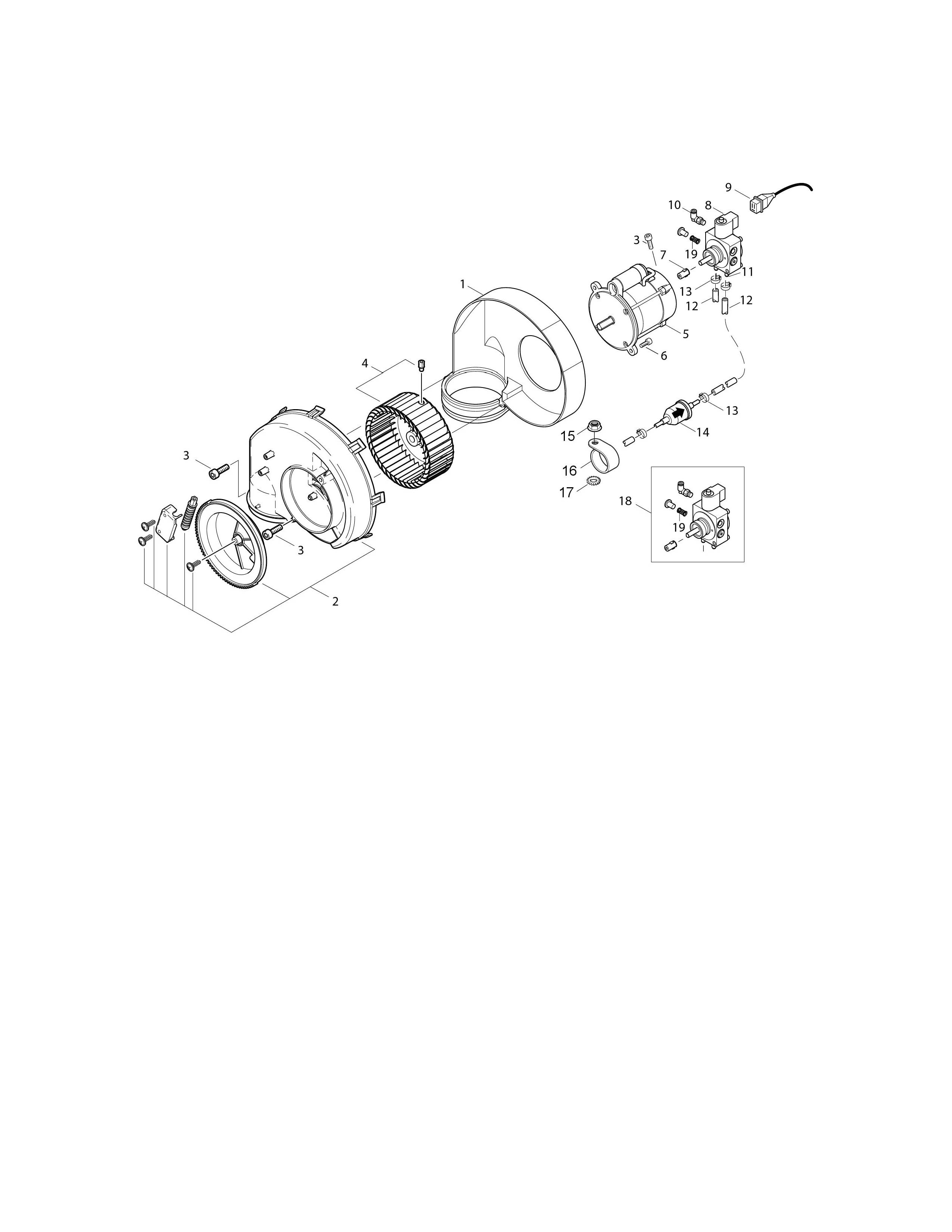 MH 5M-210-1100 FAX Lüfter 