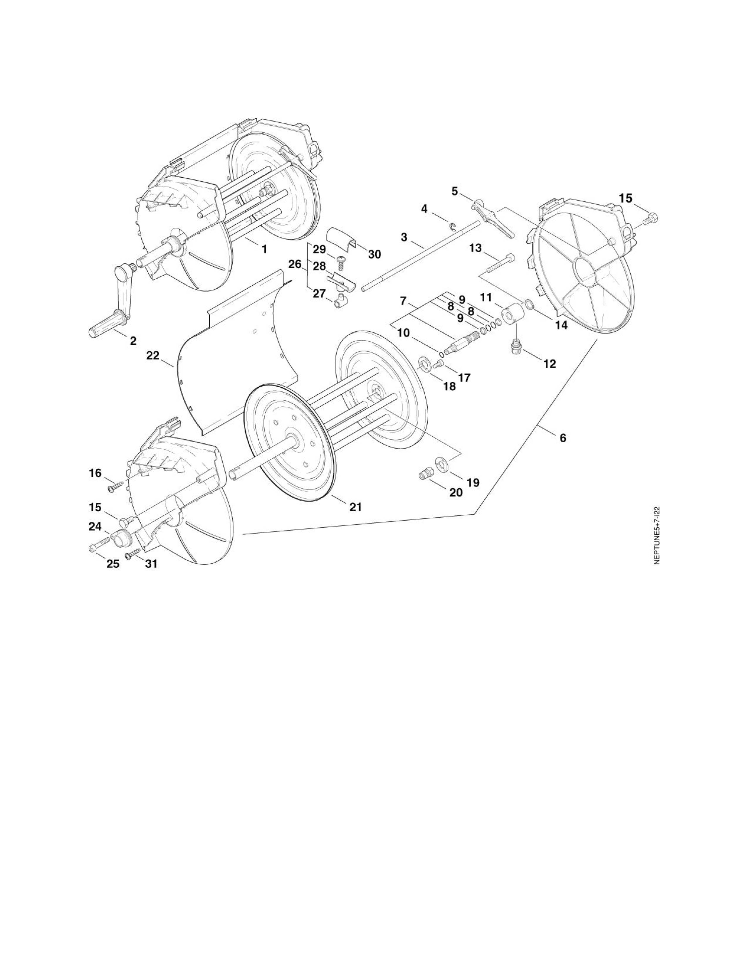 MH 5M-210-1100 FAX Schlauchtrommel X-Modelle 