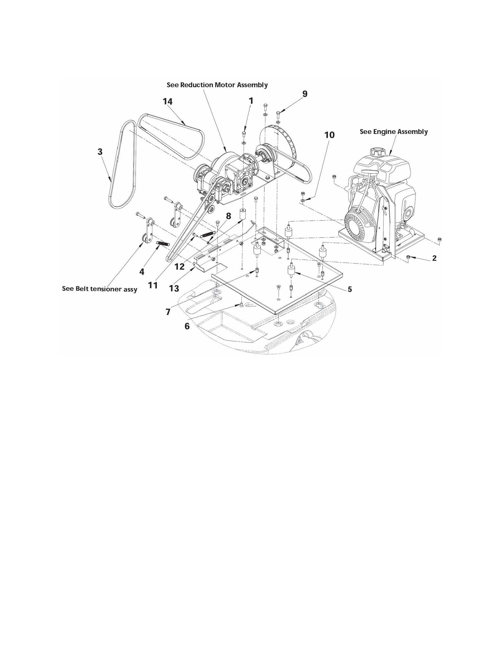 FLOORTEC-550-P-Transmision-assy Floortec 550 P Übertragungssystem