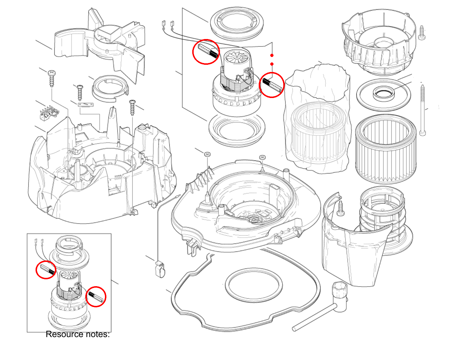 Kohlenbürsten-Set L CARBON BRUSH SET L
