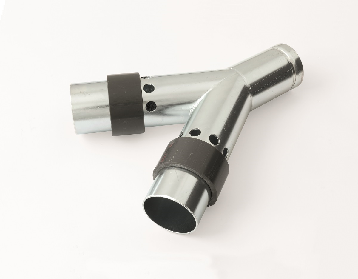 Y-Stück mit Red. und Reg. Ø 50-50-50 VA WYE REG.50/50/50 INOX COMPLETE