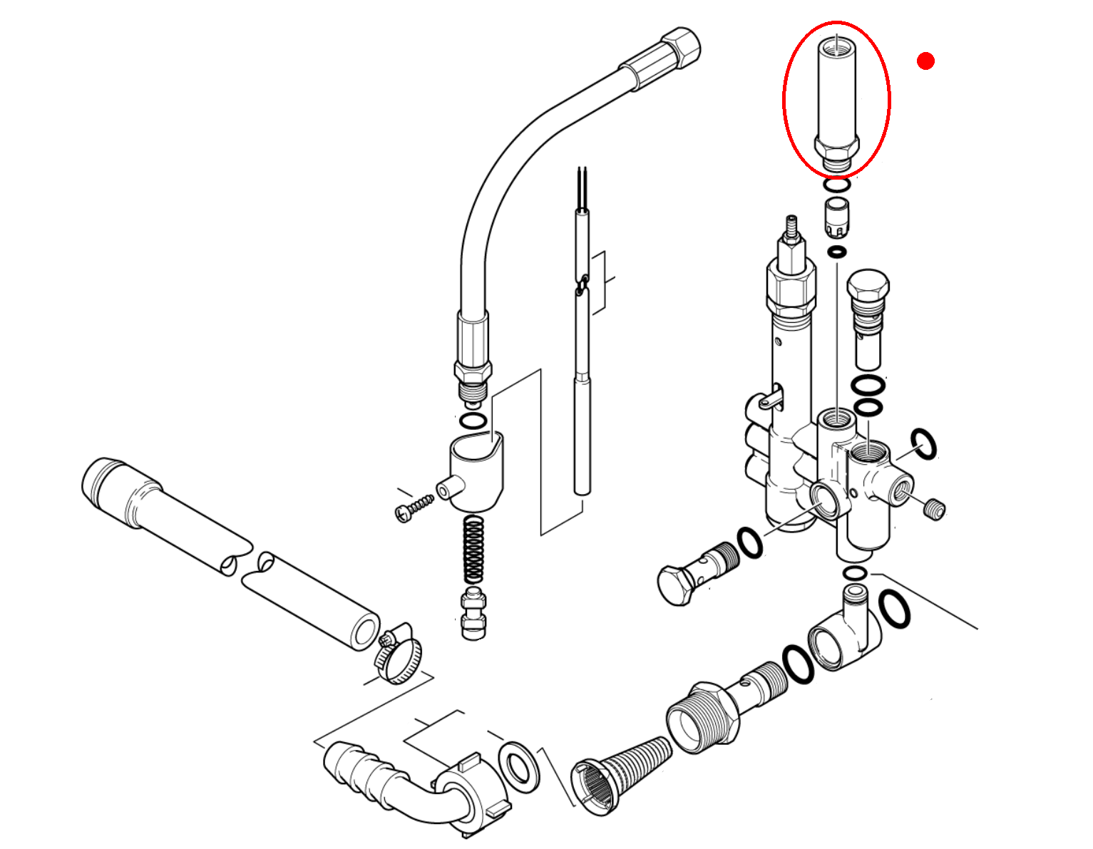 Kolbenführung FITTING Ø22X86 M16X1 G3/8 RSB-DX CUZN