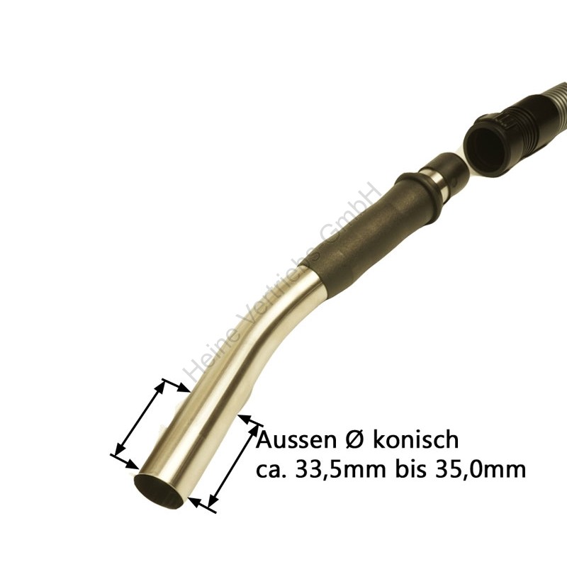 Handrohr gebog., Ø 36 mm, Edelstahl CURVED HAND TUBE Ø36MM SS