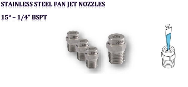 DÜSE 15055 1/4" BSPT S.S. 