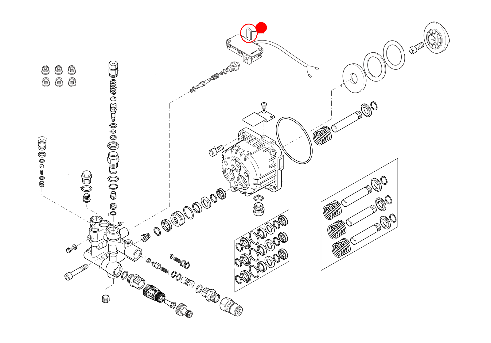 Nilfisk Klammer - Clamp - für Mikroschaltergehäuse CLAMP