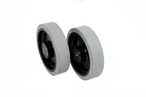 SET VORDERRÄDER D.200 PU GRAU-SCHWARZ 2X WHEEL FRONT D.200 PU GREY-BLACK 2PCS SET