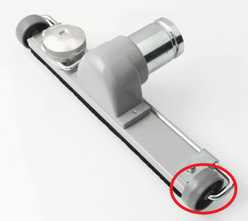 Rolle für Bodendüse (Ø 40 mm) FIXED WHEEL D.40 PVC GREY MOBILE SUCKER