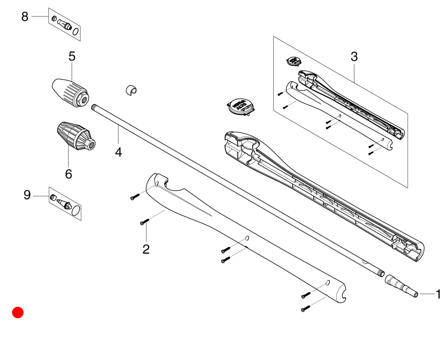 Ergo 3000 Turbohammer-Sprühpistole