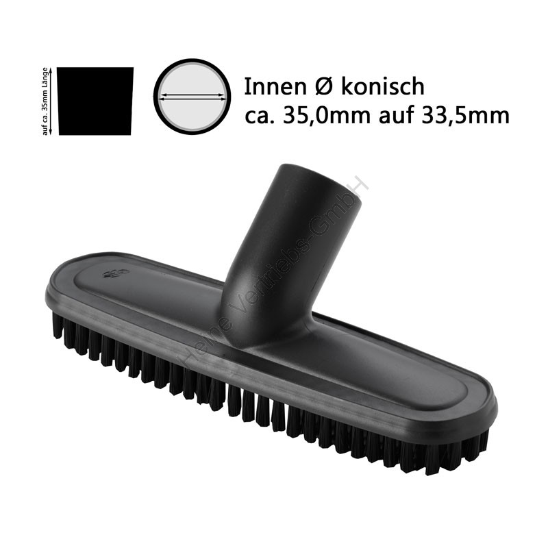 Ovalbürste Ø 36 mmx240 mm, Kunststoff OVAL BRUSH NOZZLE Ø36MM