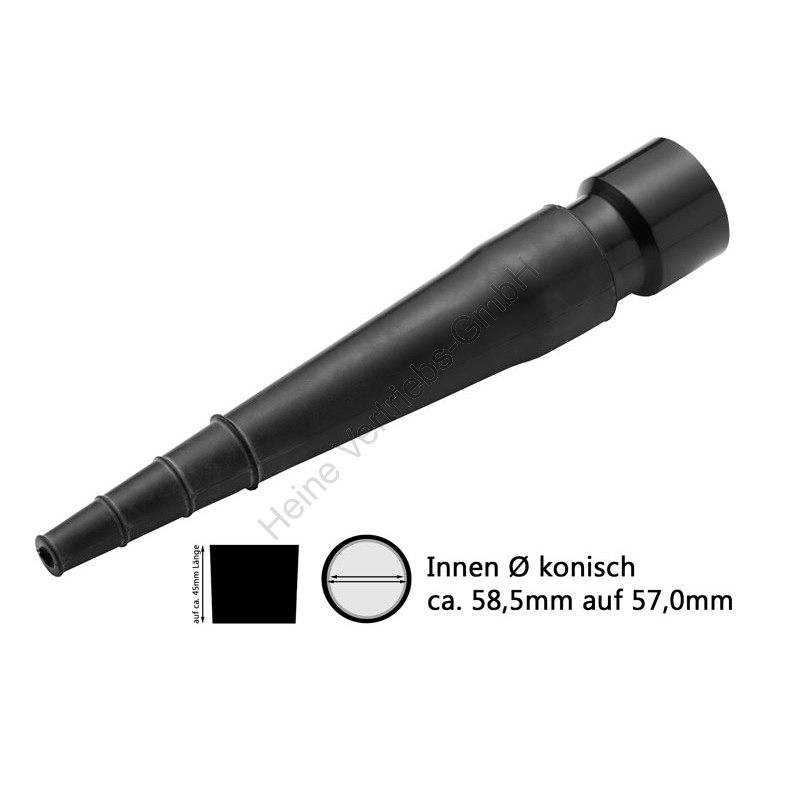 Gummidüse Ø 50 mm ROUND NOZZLE Ø50MM RUBBER