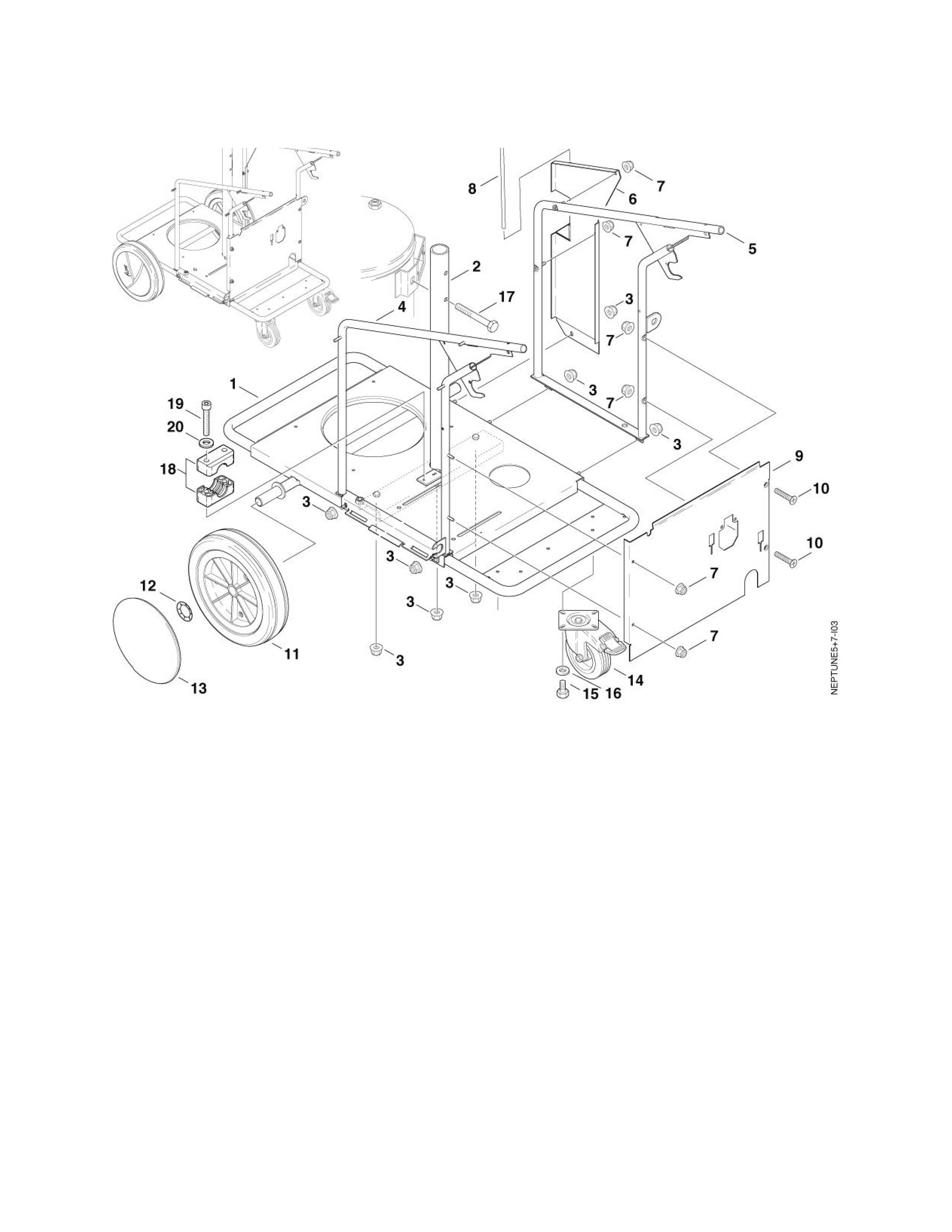 MH 7P-175-1260 X2 Rahmen 
