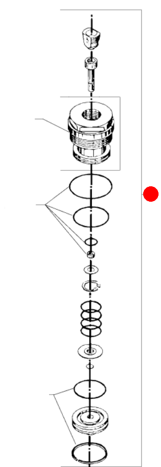Reparatursatz fuer Umlauf BY-PASS VALVE 02 REP.KIT