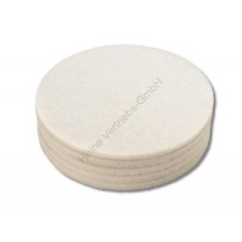 Eco Pad 13", Ø 330 mm, weiß, VPE 5 PAD 13 330MM ECO WHITE 5PCS