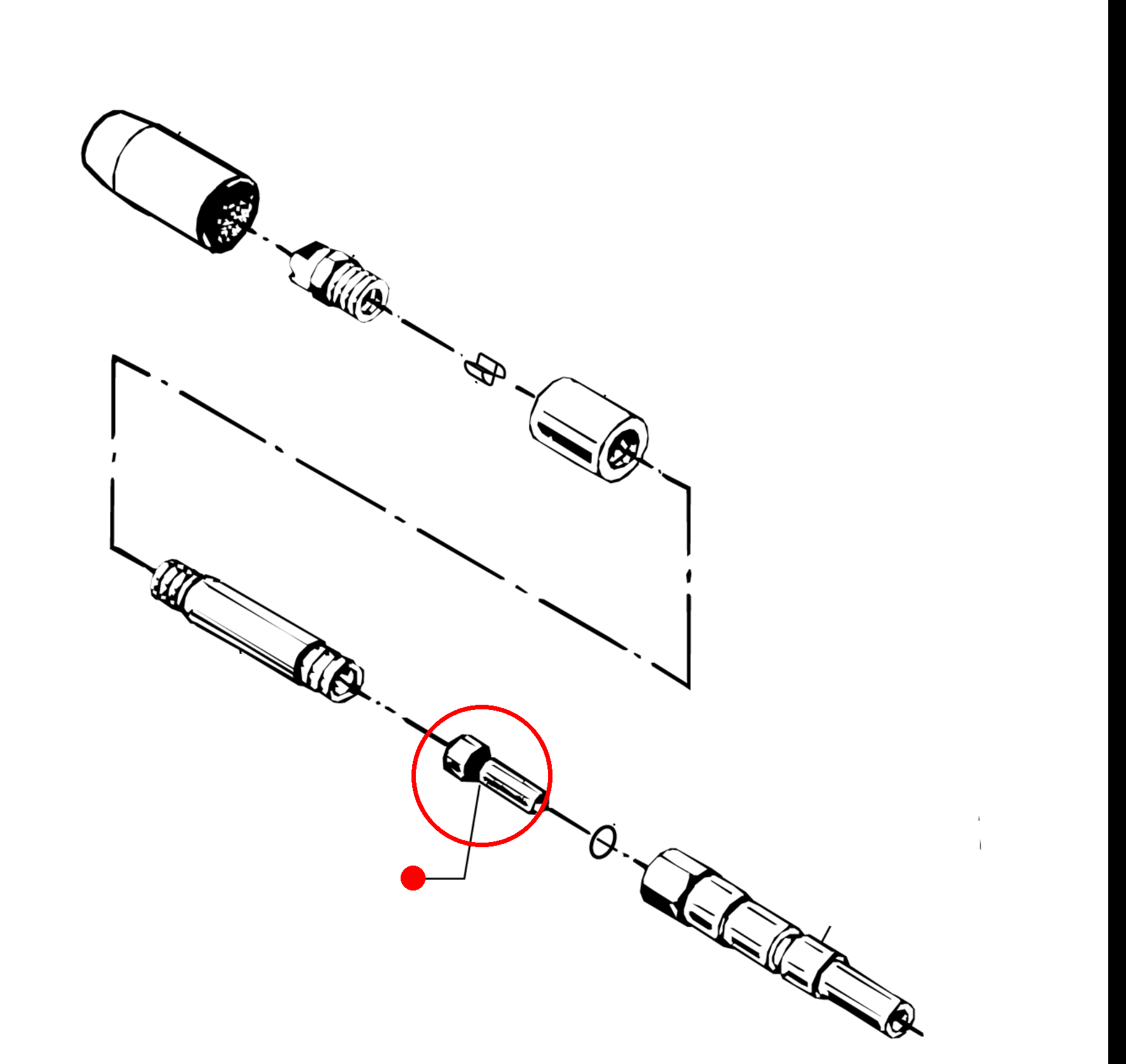 Vorduese D1,68, NR,8 PRE-NOZZLE 1. 68. NO.8