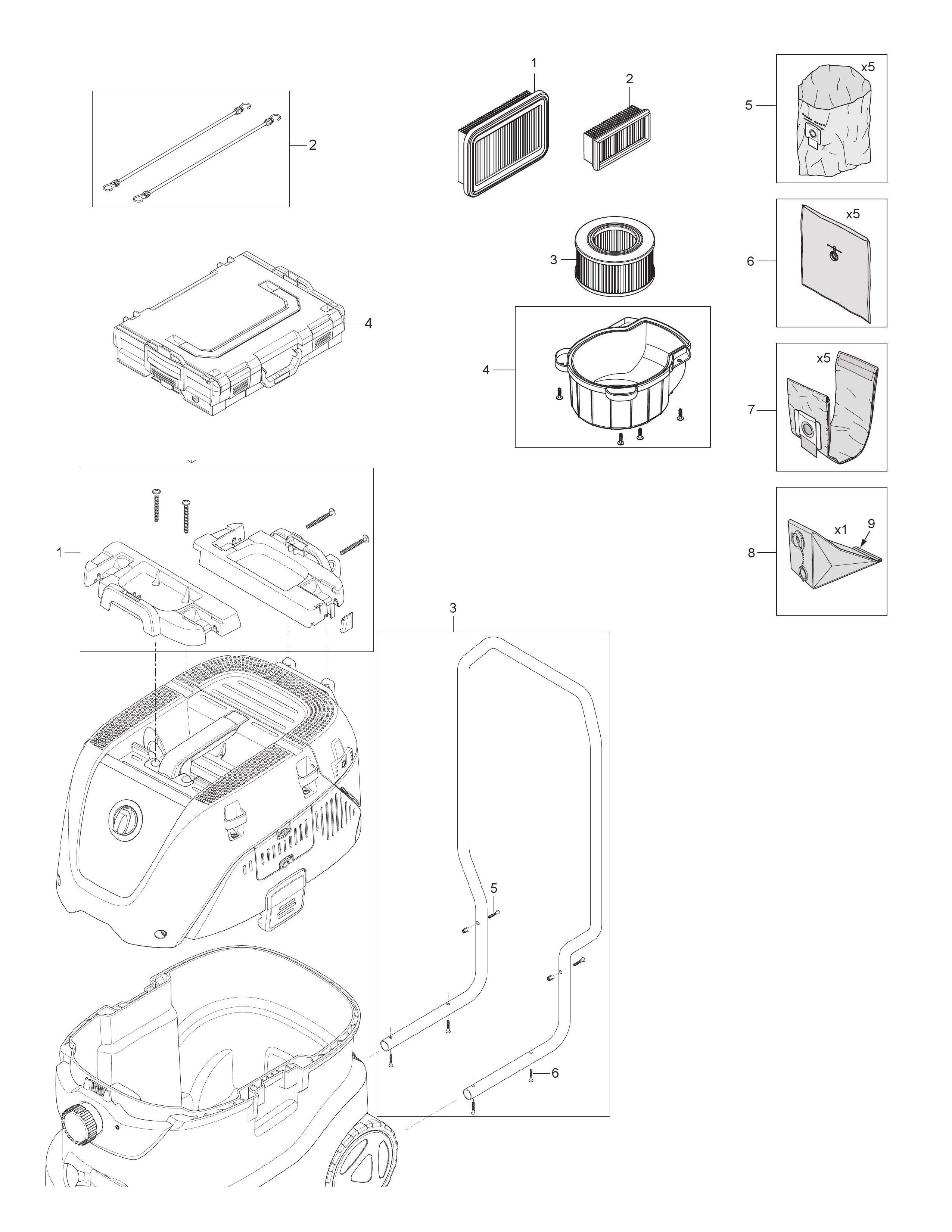 Adattatore Per Aspirapolvere MisterVac Compatibile Con Nilfisk ATTIX 44-2L IC - Qualità Premium