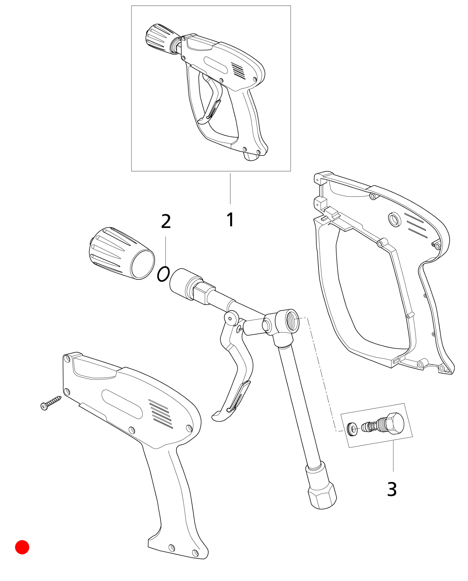 Sprühpistole mit Frostschutzfunktion