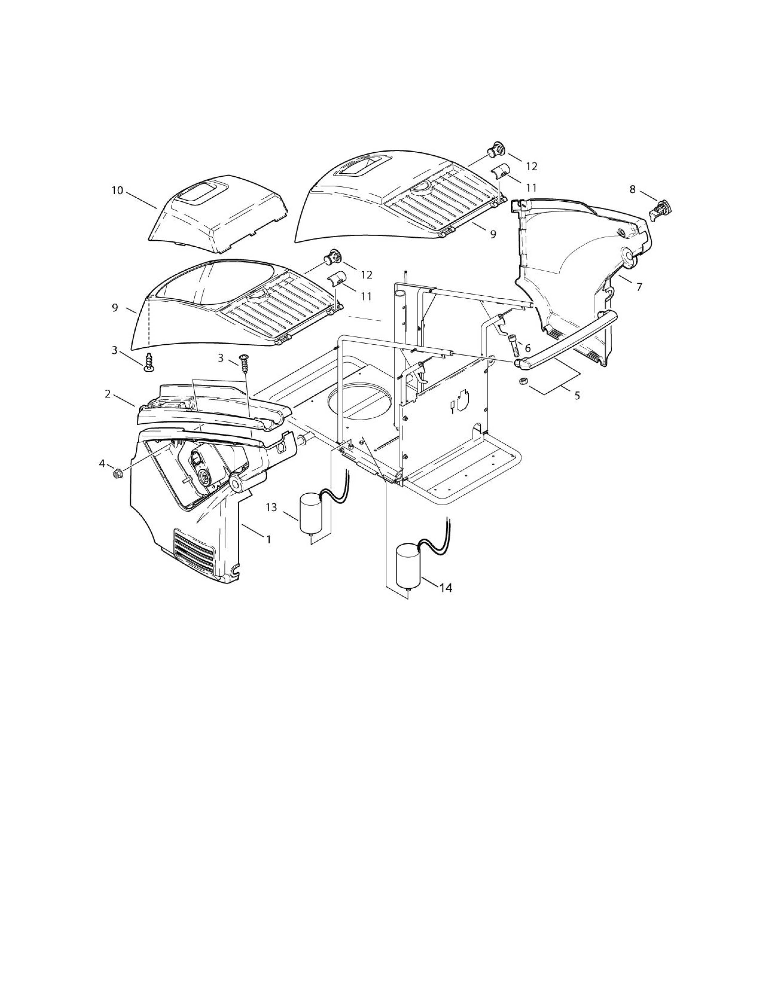 MH 5M-210-1100 FAX Verkleidung    