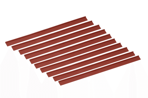 Gummilippe (10 Stück) für Bodendüse 300/400mm lang PACK OF 10 RUBBERS 400 20086