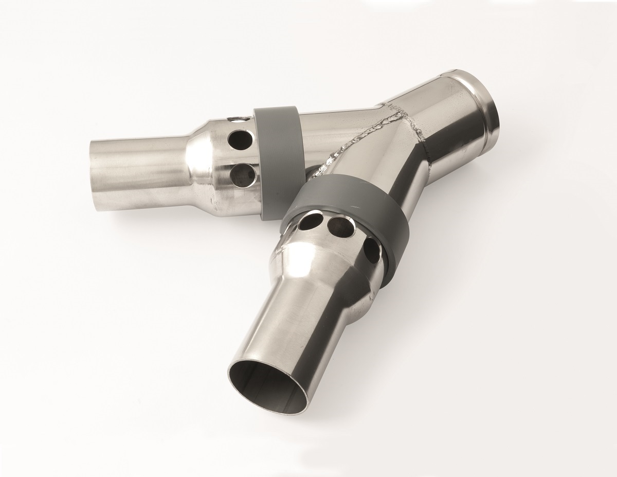 Y-Stück mit sep. Reg. Ø 50-40-40 vz. WYE+REG.D50/40/40 FE COMPLETE