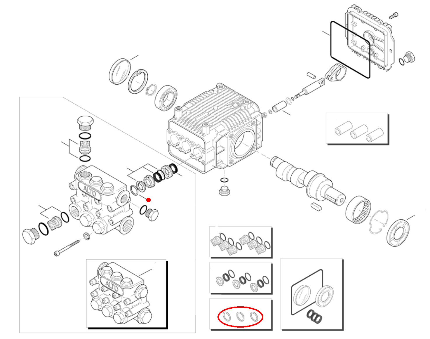 Satz Stützringe KIT SUPPORT RING Ø18