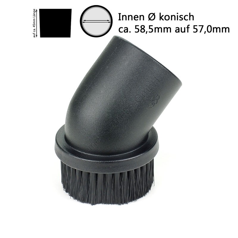Pinseldüse, rund, Ø 50 mm ROUND BRUSH NOZZLE INNER DIA Ø58MM