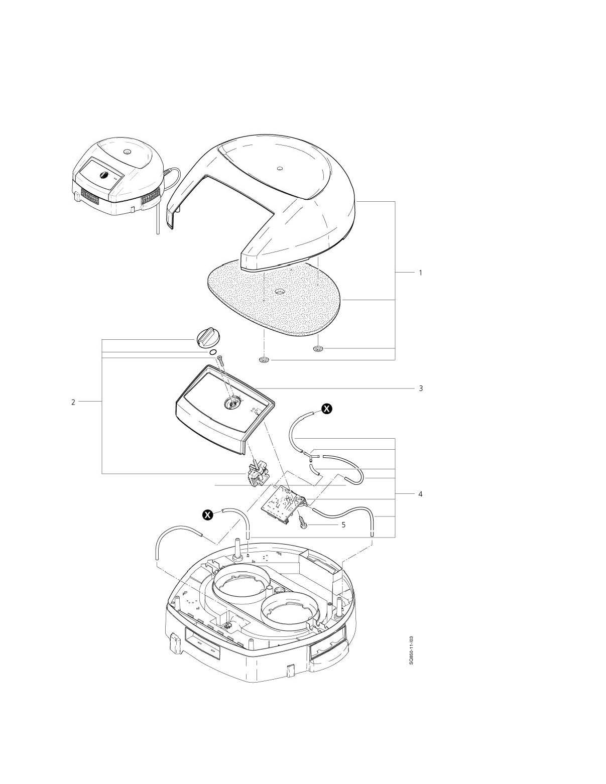SQ-850-11-Saugerkopf-Abdeckung SQ 850 Saugerkopf Abdeckung