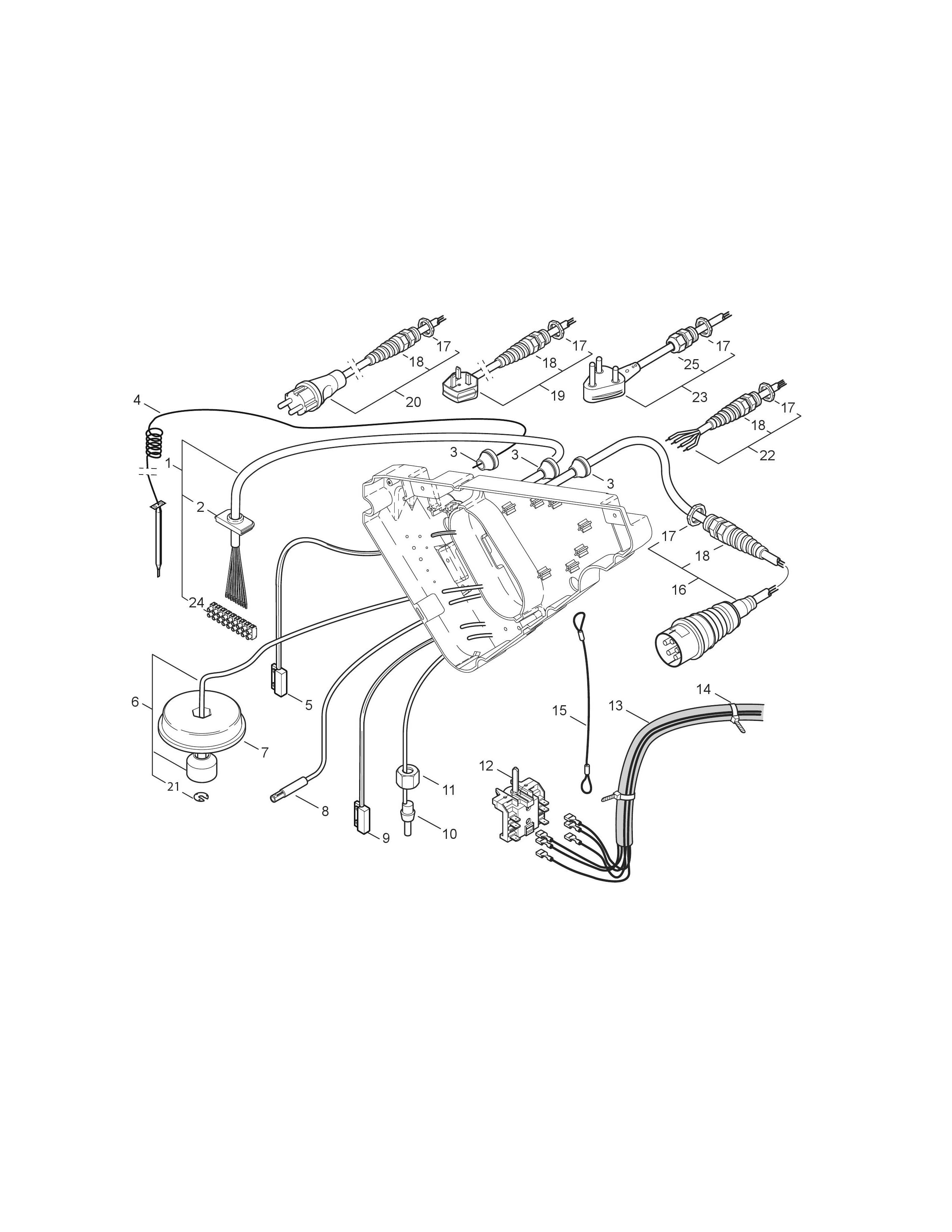 MH 5M-210-1100 FAX Leitungen Elektrokasten    