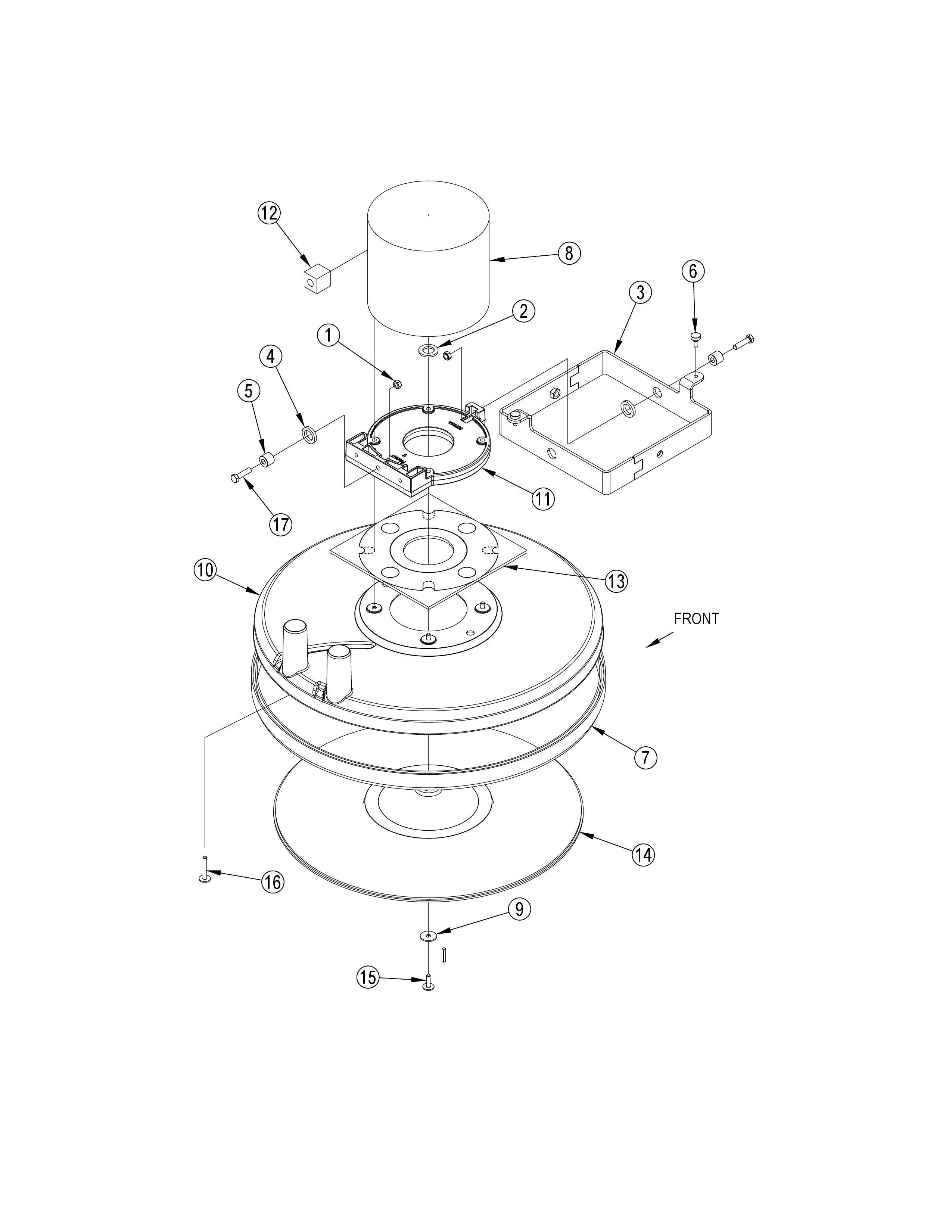 BU800-51BT-Head-Assembly BU 800 Polierkopf