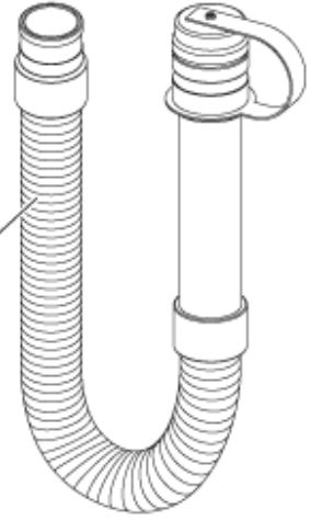 Ablassschlauch L611 MM Grau/Schwarz HOSE DRAIN GREY/BLACK L.611MM SIP
