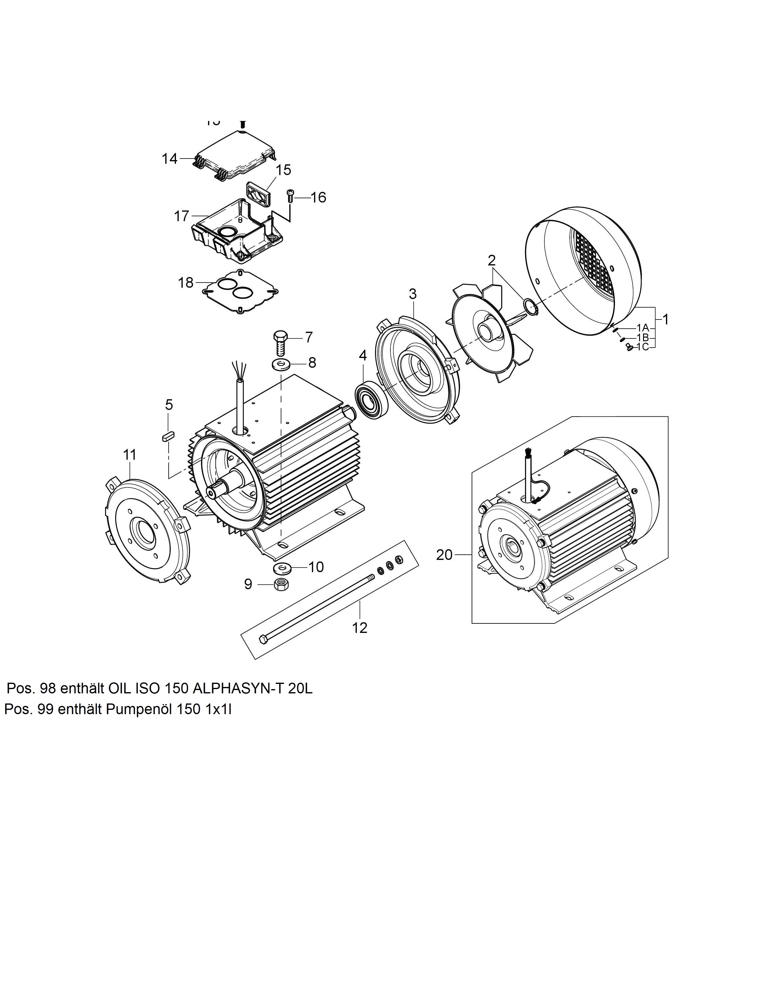 MH 5M-150-750 E24 Motor RF 