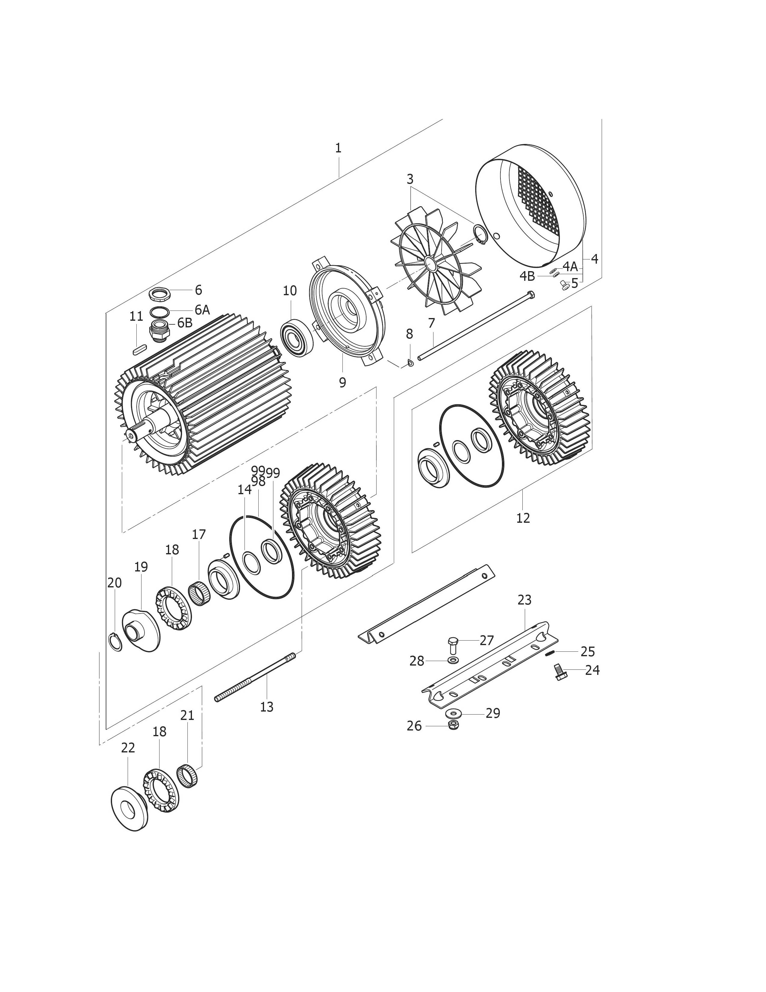 MH 7P-180-1260 FA Motor 