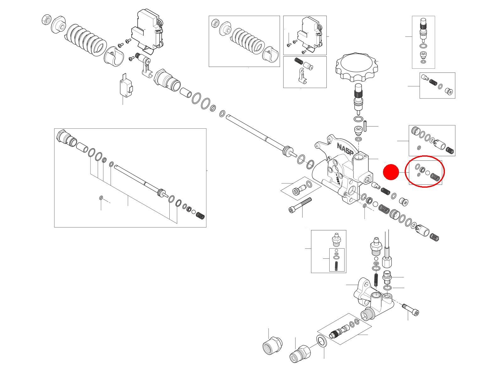 BYPASS VALVE REP. KIT NA5.2 PA Dichtungssatz Kolben