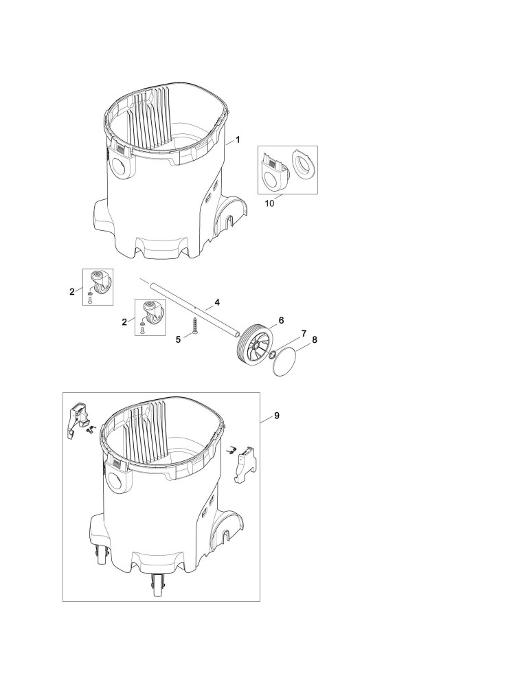 Behälter Attix 50-21 PC