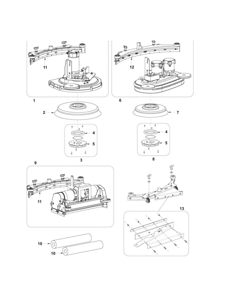 BA 551 Bürsten & Pads