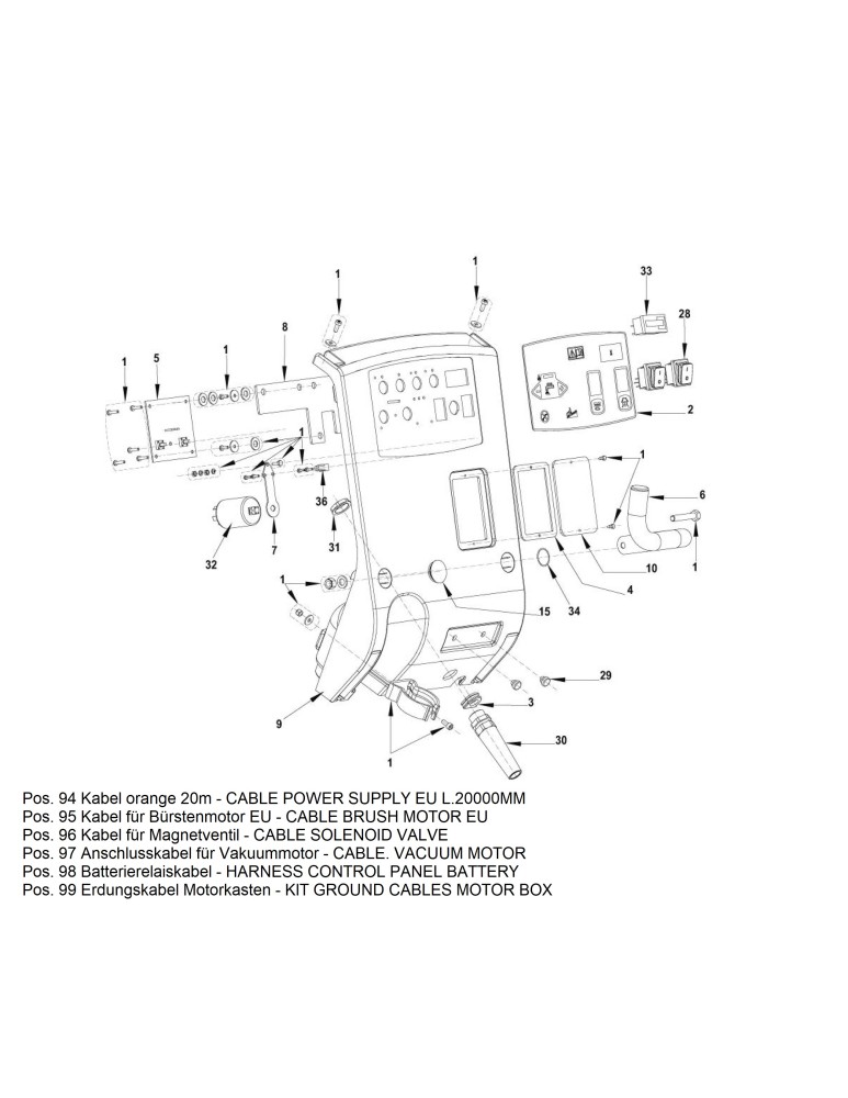 CA 551 Bedienfeldsystem 