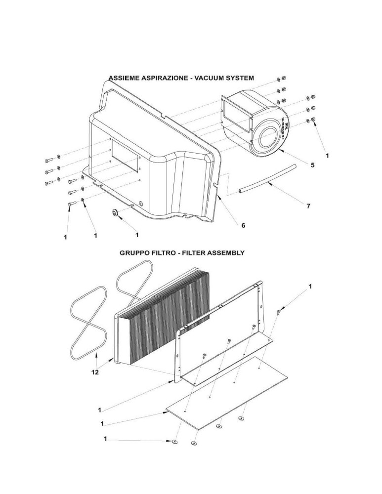 Floortec 350 B Filter & Saugsystem